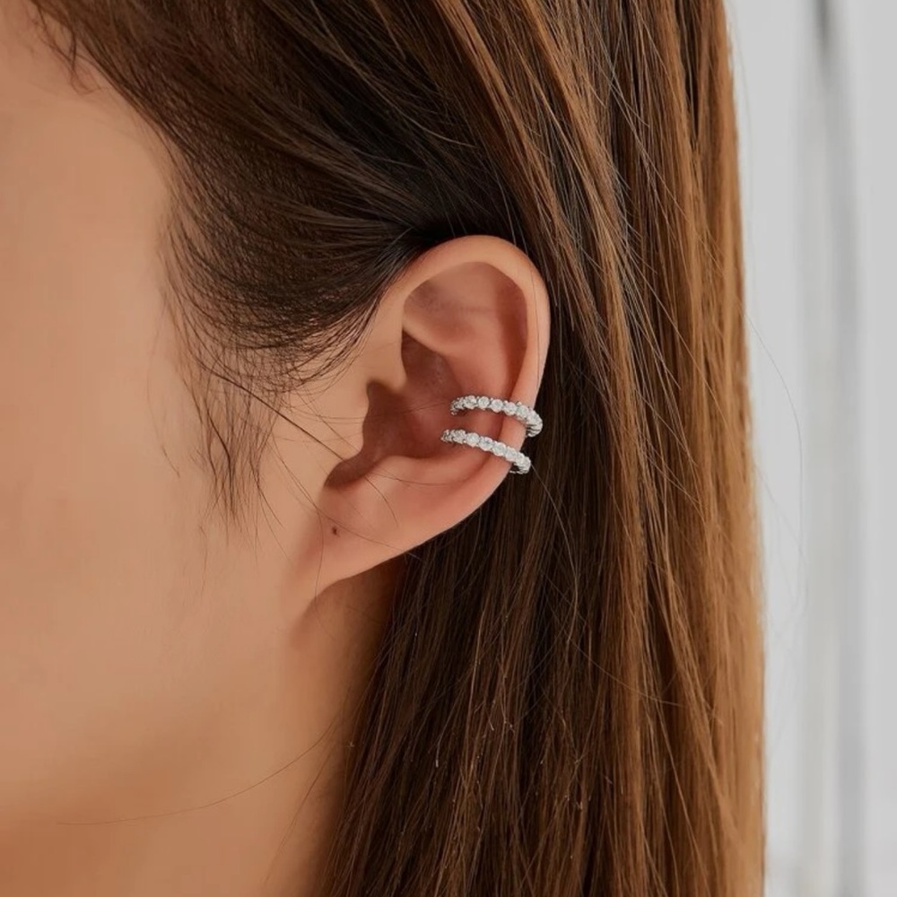 2 Rhinestone Ear Cuffs
